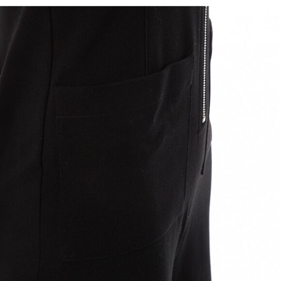 STAUD High Collar Zip Up Cropped Jumpsuit in Black S - Picture 4 of 16